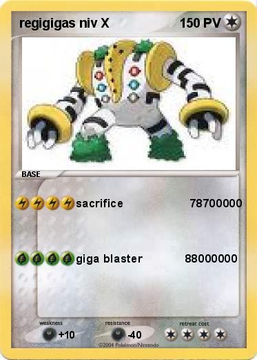 Pokemon regigigas niv X