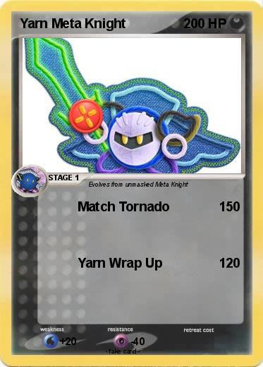 Pokemon Yarn Meta Knight