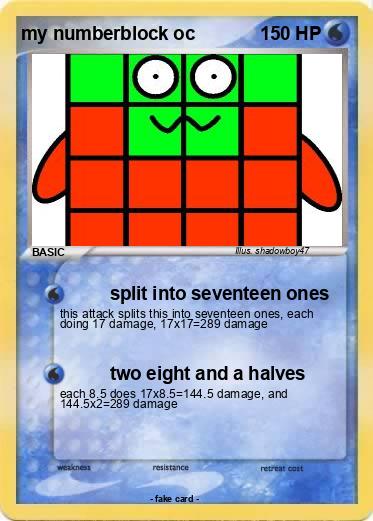 Pokemon my numberblock oc