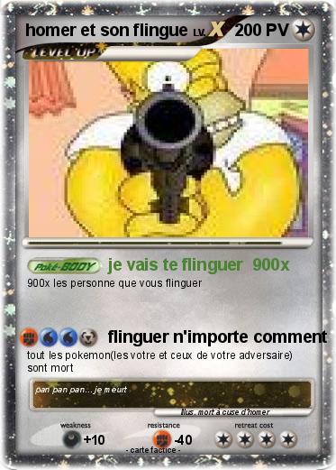 Pokemon homer et son flingue