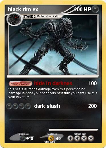 Pokemon black rim ex