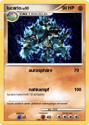 Pokemon lucario