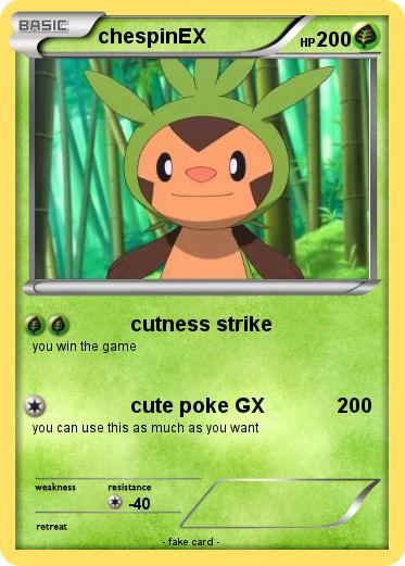Pokemon chespinEX