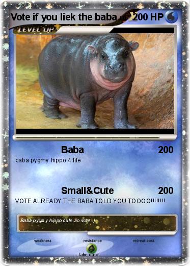 Pokemon Vote if you liek the baba
