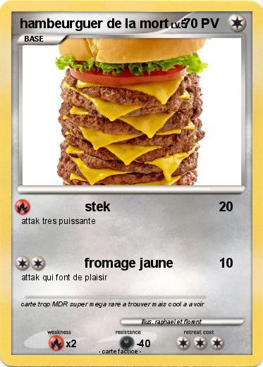 Pokemon hambeurguer de la mort