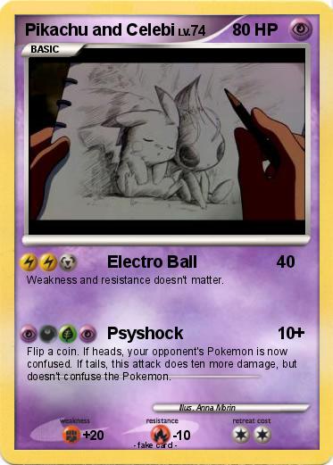 Pokemon Pikachu and Celebi