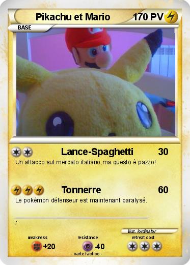 Pokemon Pikachu et Mario