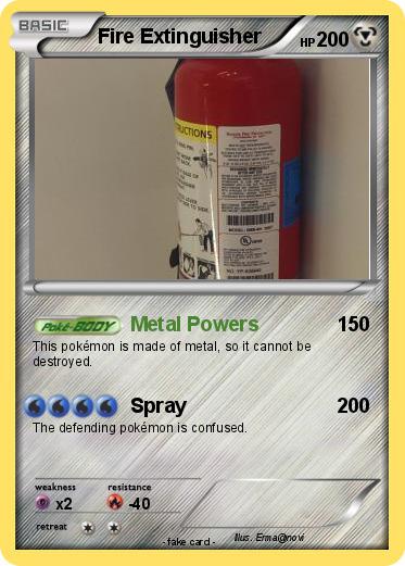 Pokemon Fire Extinguisher