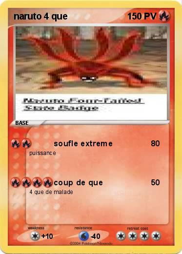 Pokemon naruto 4 que