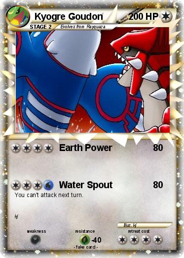Pokemon Kyogre Goudon