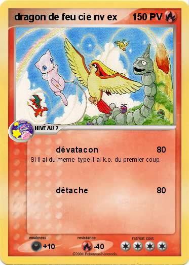 Pokemon dragon de feu cie nv ex