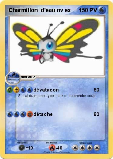 Pokemon Charmillon  d'eau nv ex
