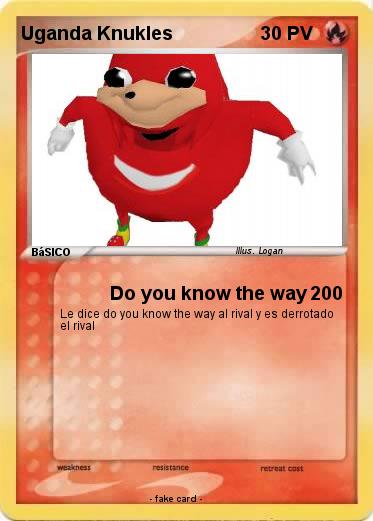 Pokemon Uganda Knukles