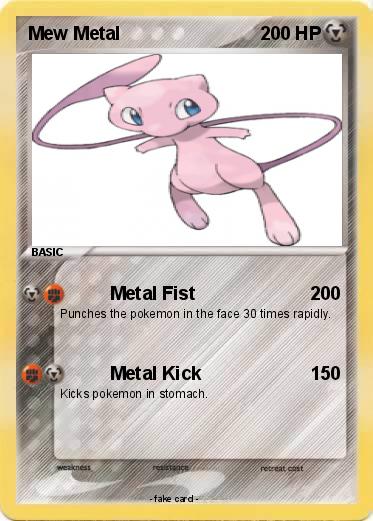 Pokemon Mew Metal