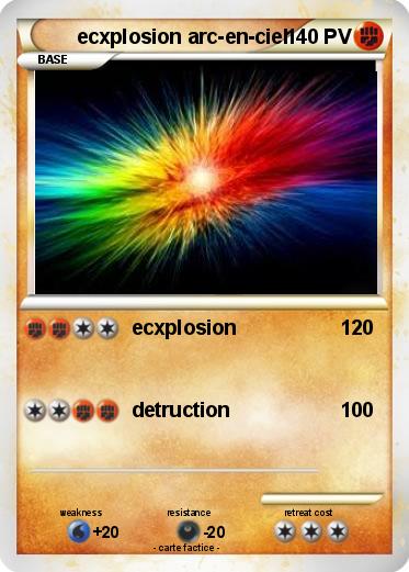 Pokemon ecxplosion arc-en-ciel