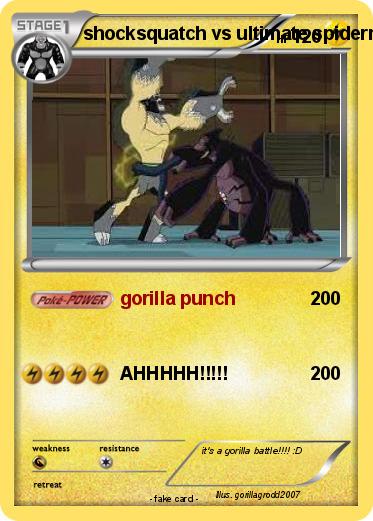 Pokemon shocksquatch vs ultimate spidermonkey