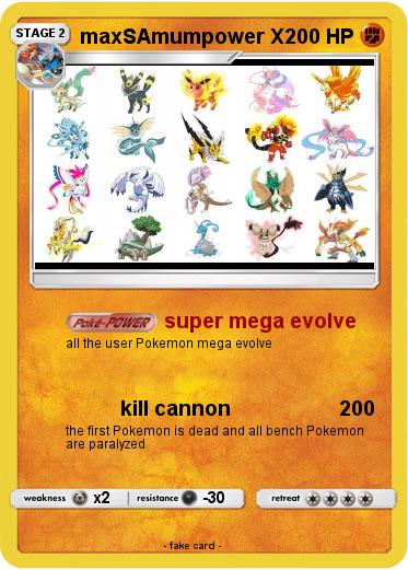 Pokemon maxSAmumpower X
