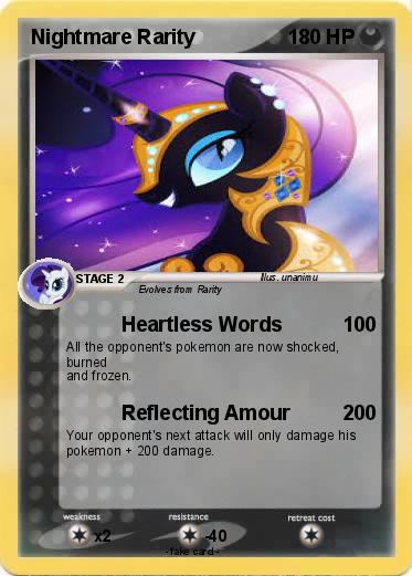 Pokemon Nightmare Rarity