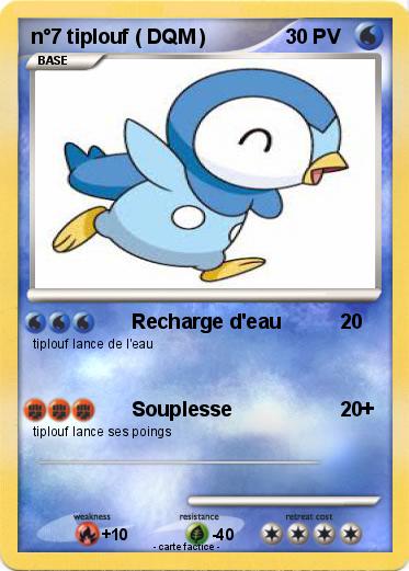 Pokemon n°7 tiplouf ( DQM )