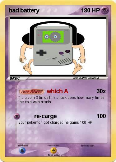 Pokemon bad battery