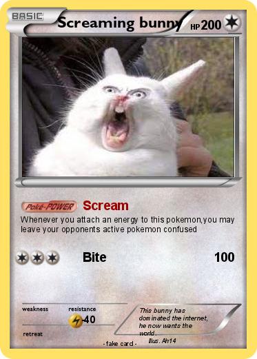 Pokemon Screaming bunny