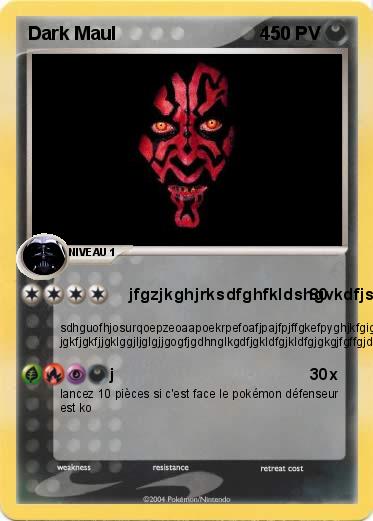 Pokemon Dark Maul                            450                      