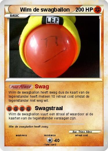 Pokemon Wim de swagballon