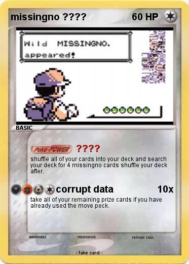 Pokemon missingno ????