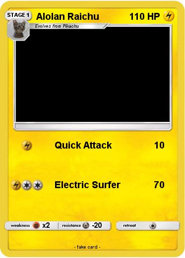 Pokemon Alolan Raichu