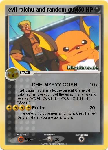 Pokemon evil raichu and random guy!