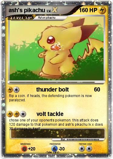 Pokemon ash's pikachu