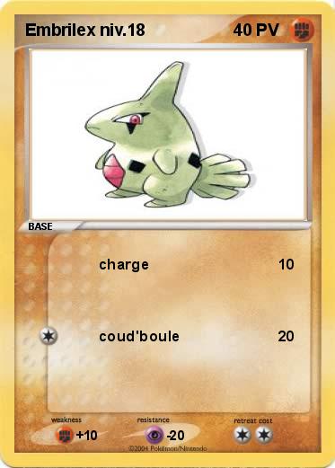 Pokemon Embrilex niv.18
