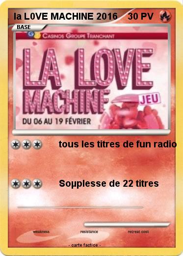 Pokemon la L0VE MACHINE 2016