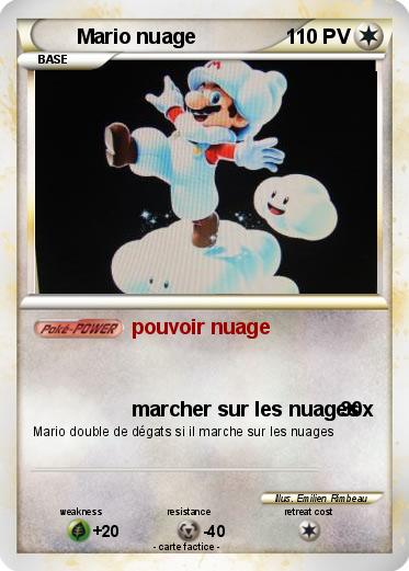 Pokemon Mario nuage
