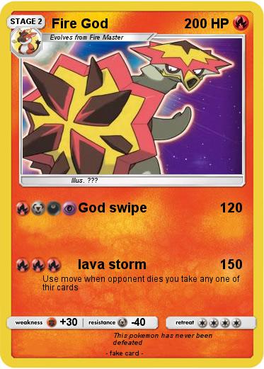 Pokemon Fire God