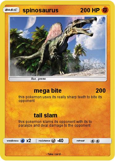 Pokemon spinosaurus