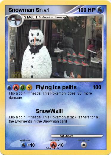 Pokemon Snowman Sr
