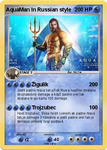 Pokemon AquaMan In Russian style