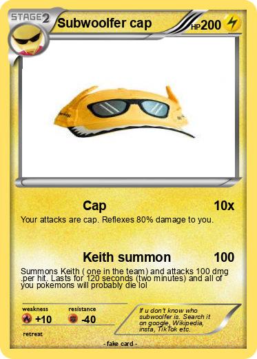 Pokemon Subwoolfer cap