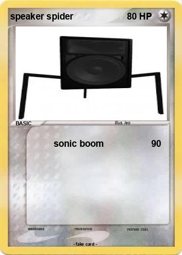 Pokemon speaker spider