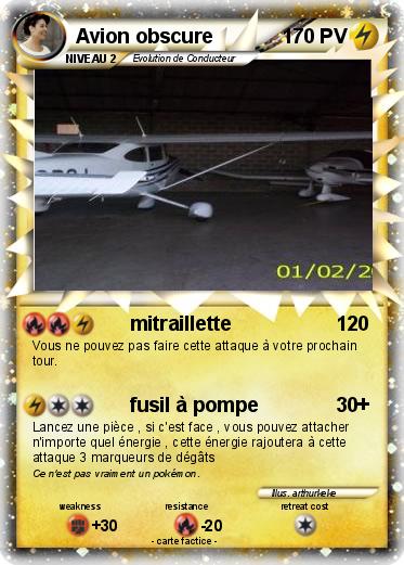 Pokemon Avion obscure