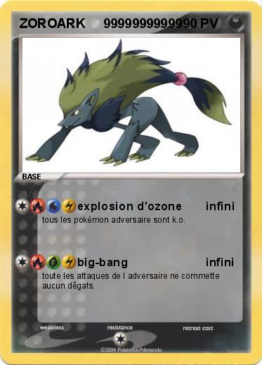 Pokemon ZOROARK     99999999999 