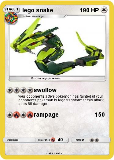 Pokemon lego snake