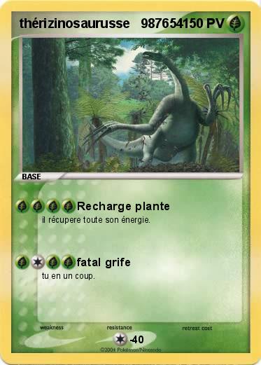 Pokemon thérizinosaurusse   987654