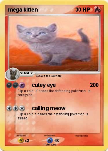 Pokemon mega kitten