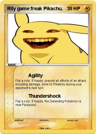Pokemon Rlly game freak Pikachu.