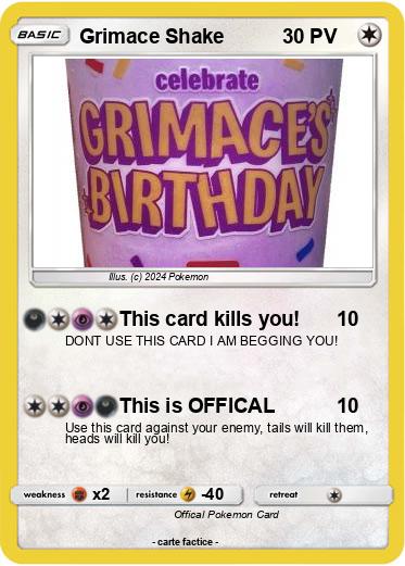 Pokemon Grimace Shake