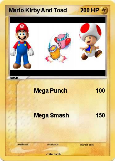 Pokemon Mario Kirby And Toad