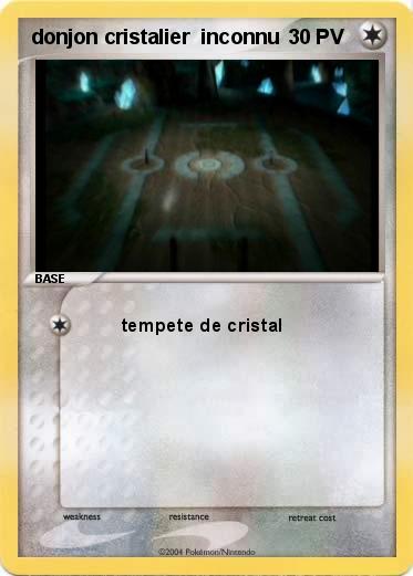 Pokemon donjon cristalier  inconnu