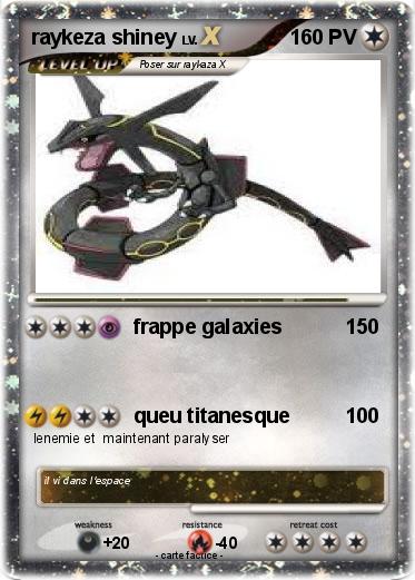 Pokemon raykeza shiney